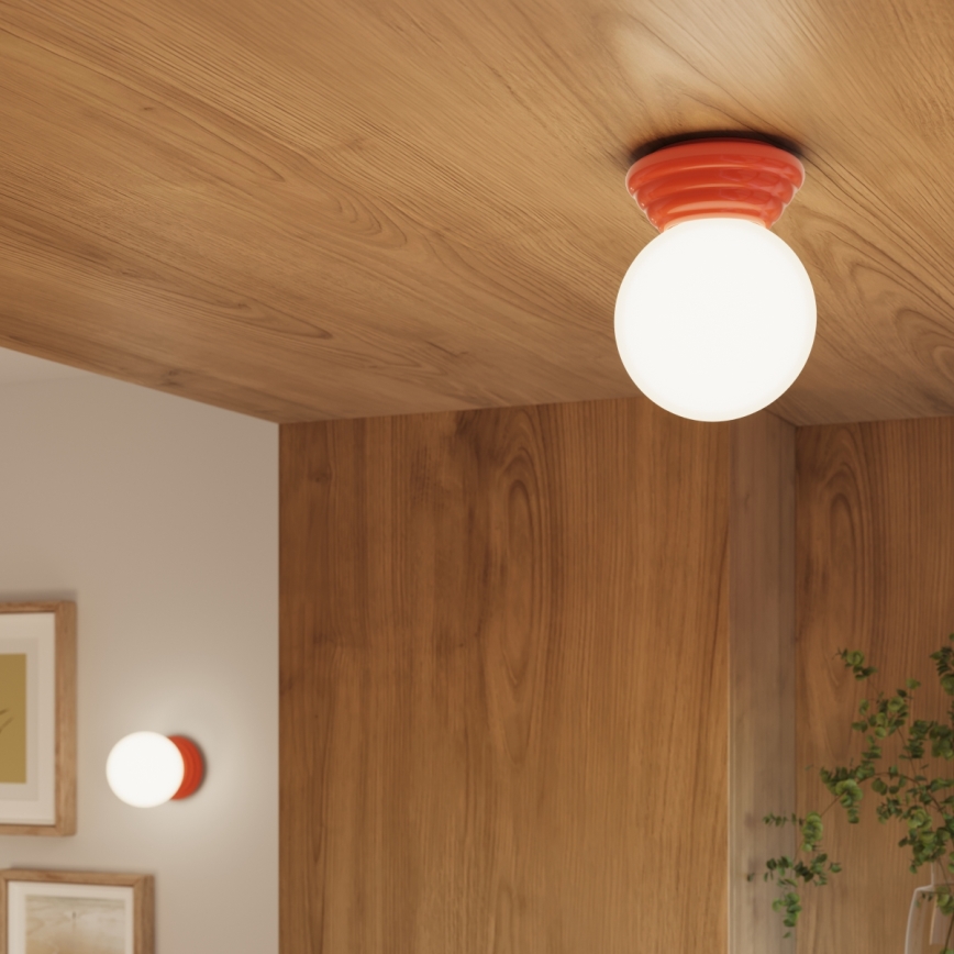 Badezimmer-Deckenleuchte ZORI 1xG9/8W/230V Ø 12 cm IP44 rosa