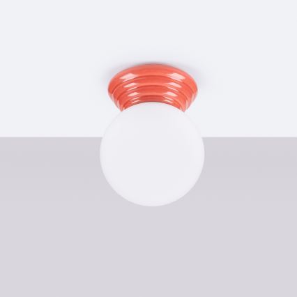 Badezimmer-Deckenleuchte ZORI 1xG9/8W/230V Ø 12 cm IP44 rosa