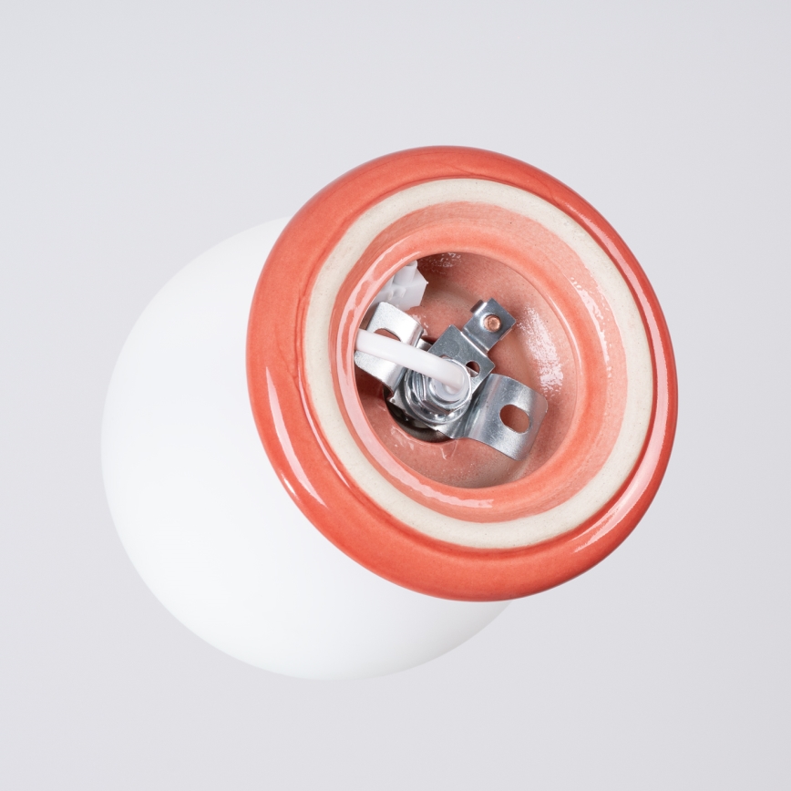 Badezimmer-Deckenleuchte ZORI 1xG9/8W/230V Ø 12 cm IP44 rosa