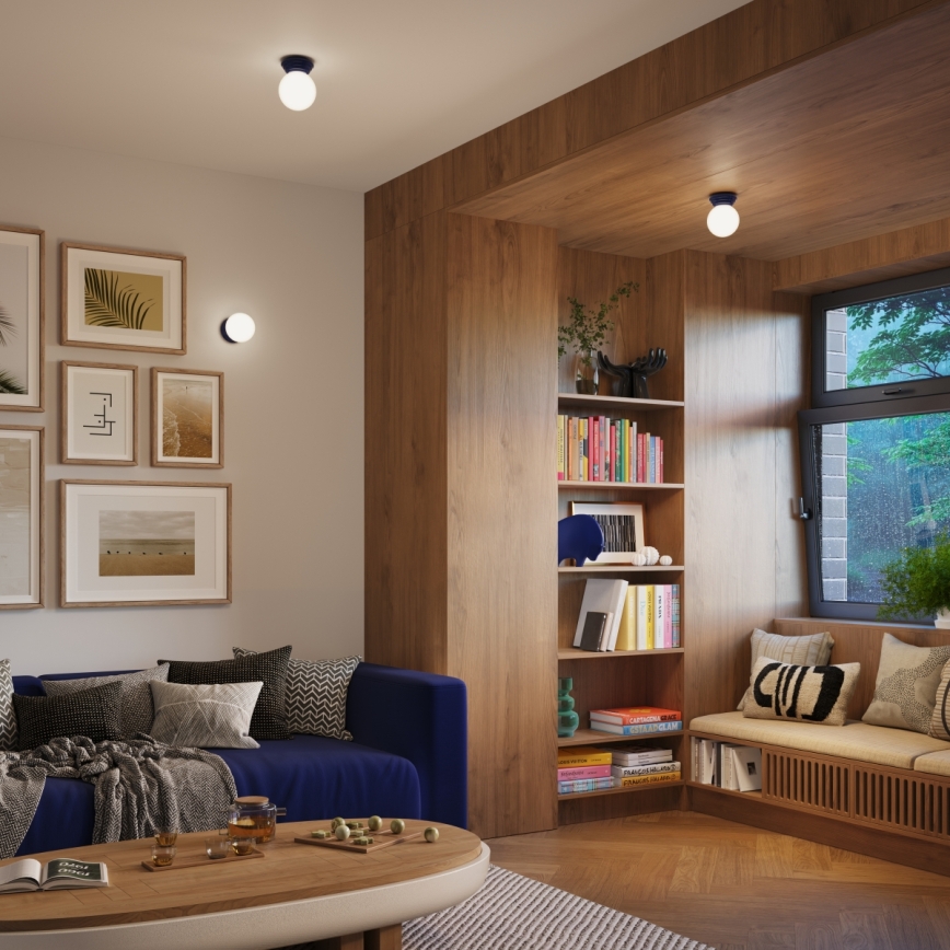 Deckenleuchte für Badezimmer ZORI 1xG9/8W/230V Ø 12 cm IP44 blau