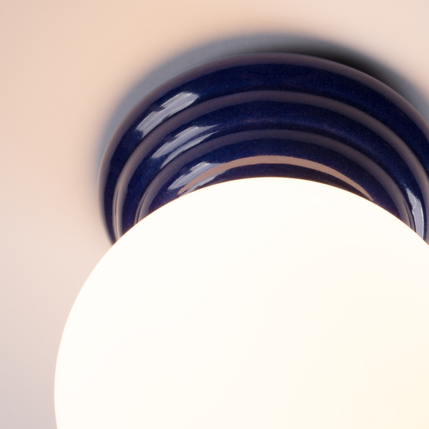 Deckenleuchte für Badezimmer ZORI 1xG9/8W/230V Ø 12 cm IP44 blau