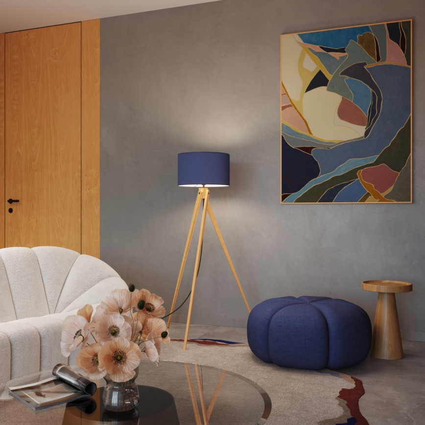 Stehleuchte NATT 1xE27/15W/230V blau