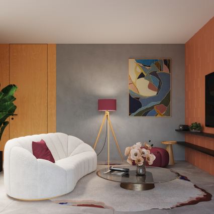 Stehlampe NATT 1xE27/15W/230V rot