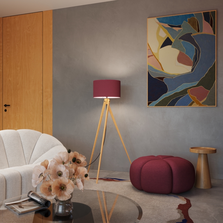 Stehlampe NATT 1xE27/15W/230V rot