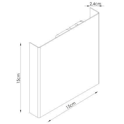 Wandleuchte VANTA 2xG9/8W/230V weiß