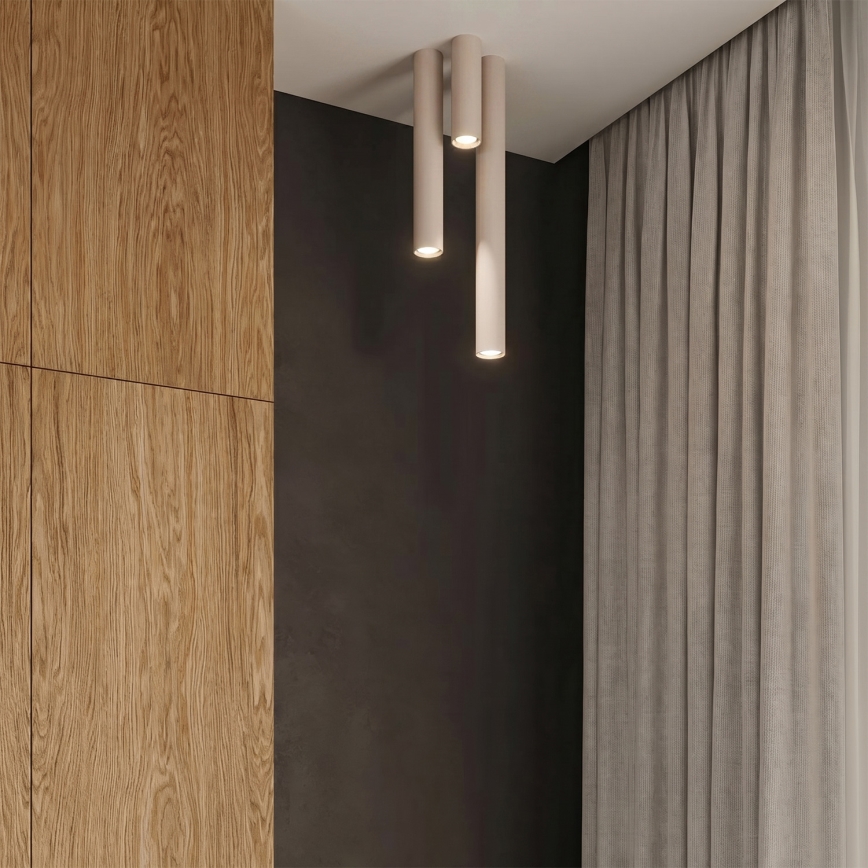 Spotleuchte LAGOS 1xGU10/10W/230V 10 cm cremefarben