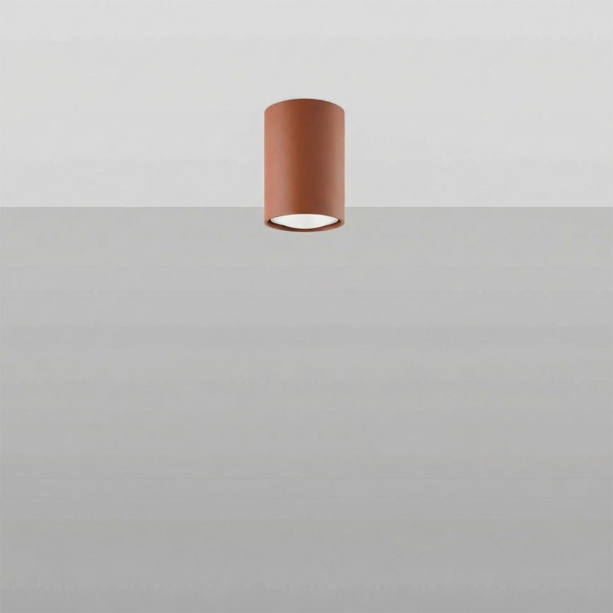 Spotleuchte LAGOS 1xGU10/10W/230V 10 cm braun