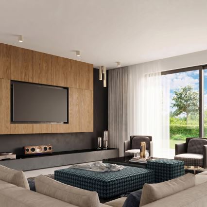Spotleuchte LAGOS 1xGU10/10W/230V 20 cm cremefarben