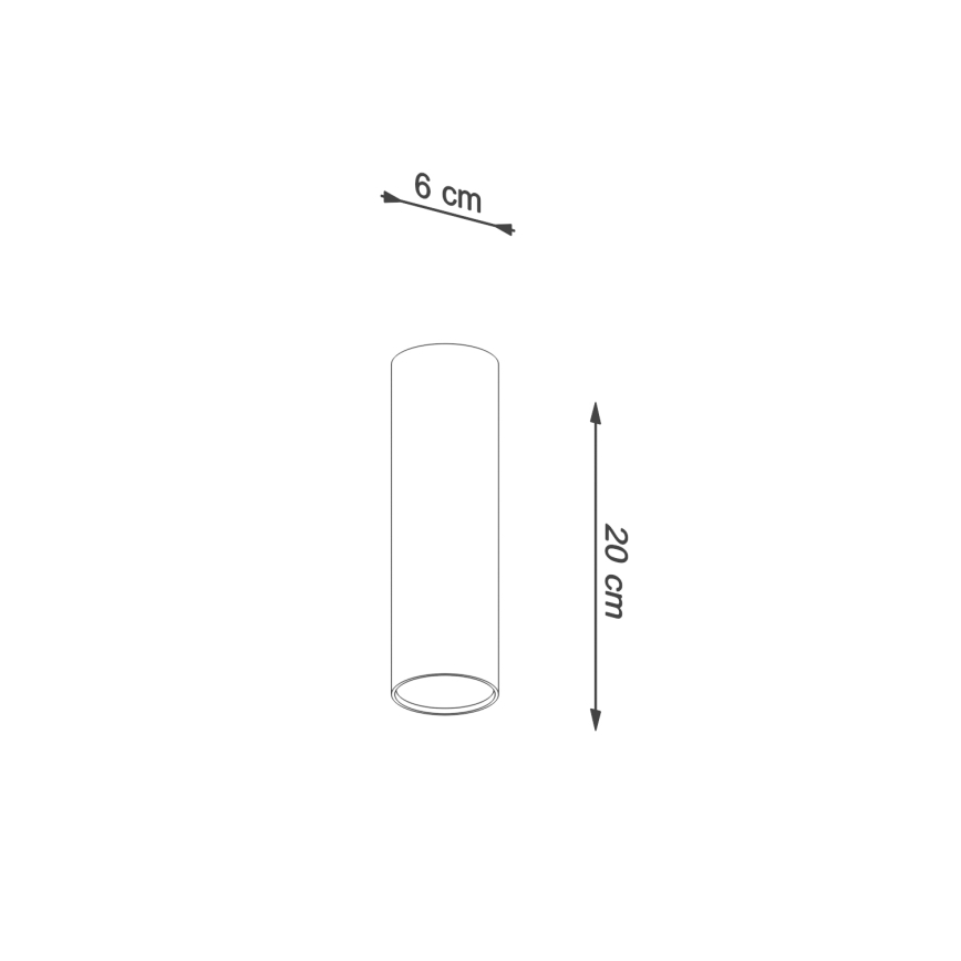 Spotleuchte LAGOS 1xGU10/10W/230V 20 cm cremefarben