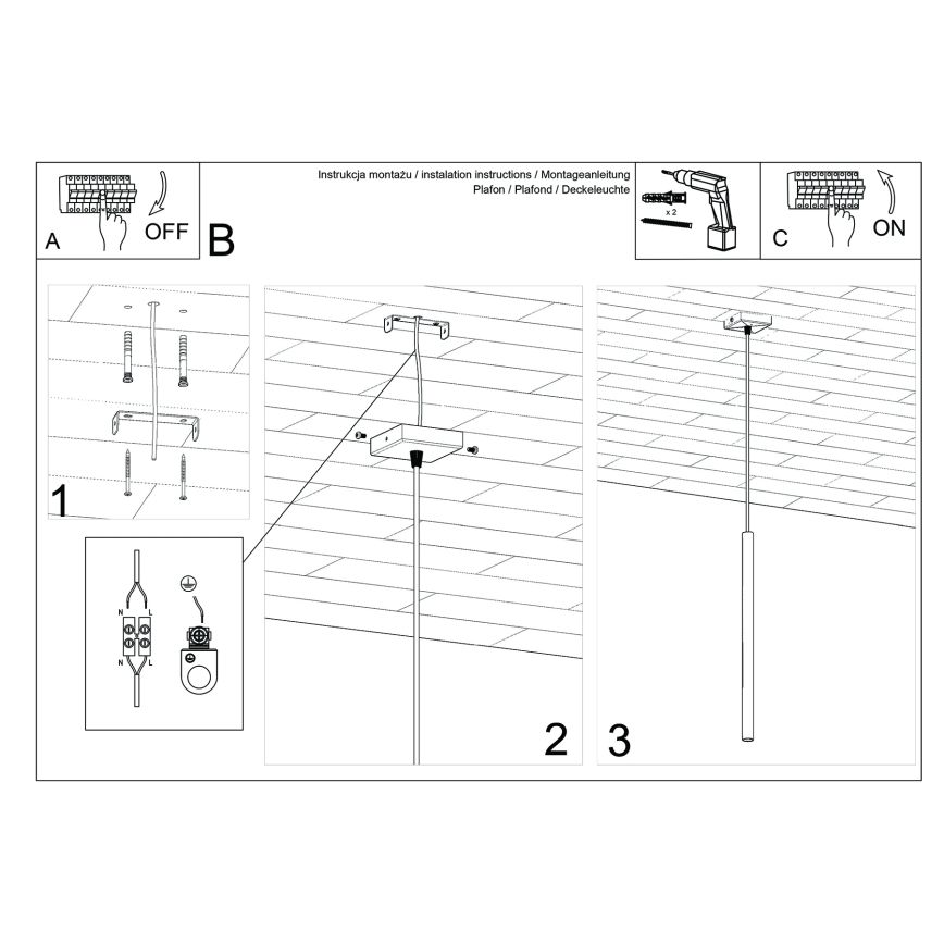 Hängeleuchte an Kabel PASTELO 1xG9/8W/230V taupe