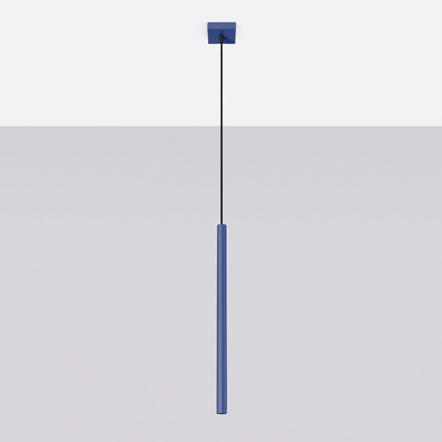 Pendelleuchte an Kabel PASTELO 1xG9/8W/230V blau