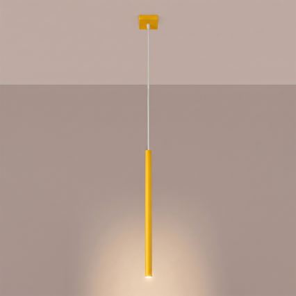 Pendelleuchte mit Kabel PASTELO 1xG9/8W/230V gelb