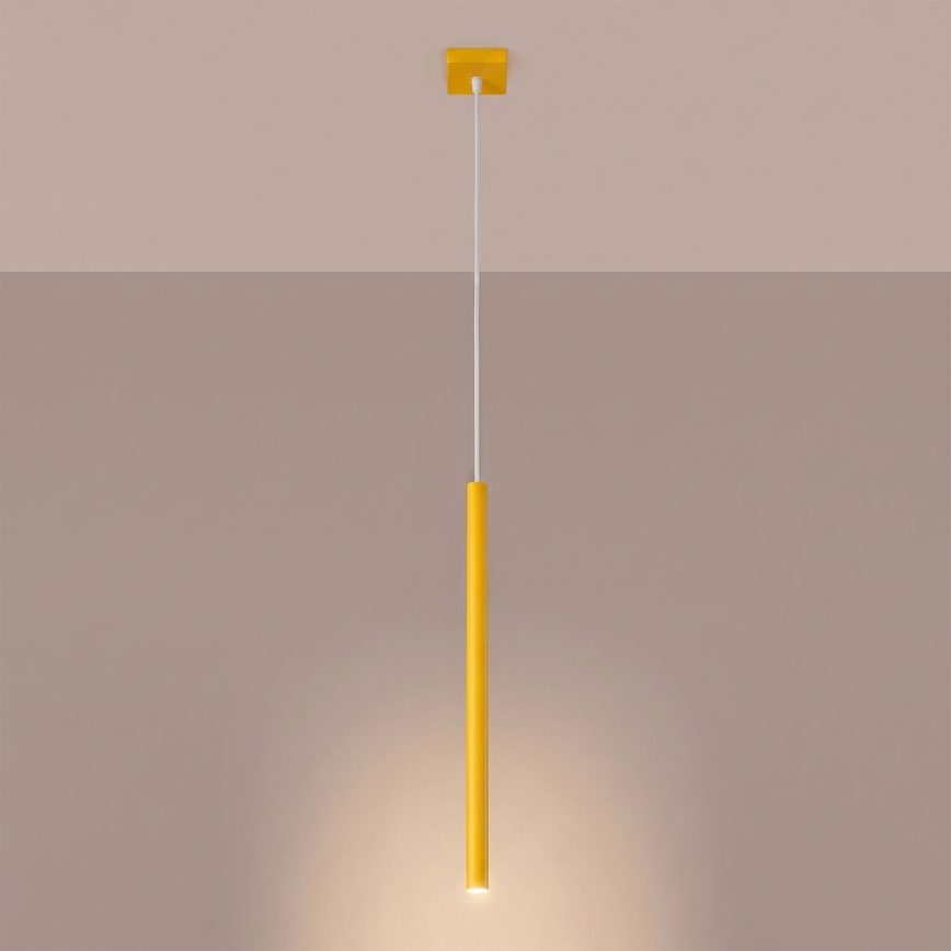 Pendelleuchte mit Kabel PASTELO 1xG9/8W/230V gelb