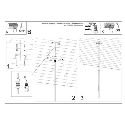 Pendelleuchte mit Kabel PASTELO 1xG9/8W/230V gelb