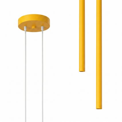 Pendelleuchte PASTELO mit Kabelaufhängung, 2xG9/8W/230V, gelb