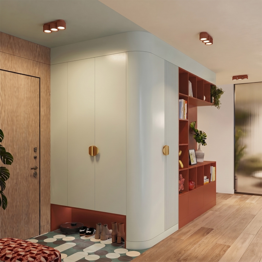 AURA Spotleuchte, 3x GX53/10W/230V, orange