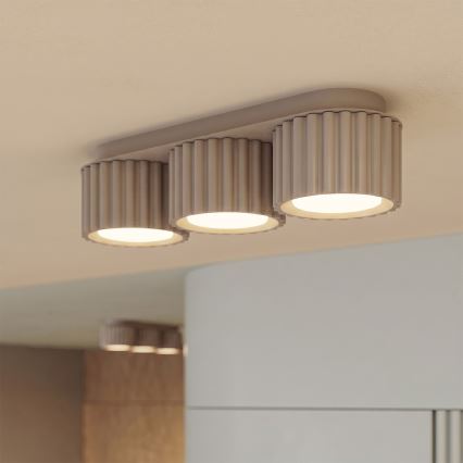 Spotleuchte AURA 3xGX53/10W/230V taupe