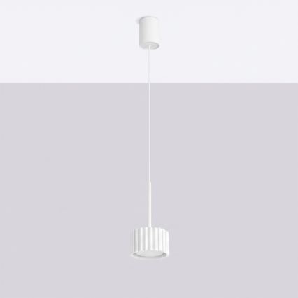 Pendelleuchte AURA mit Kabelaufhängung, 1x GX53/10W/230V, weiß