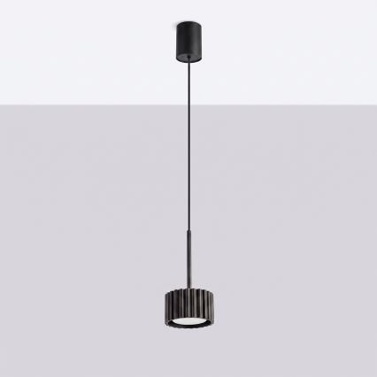 Pendelleuchte AURA an Kabel 1xGX53/10W/230V schwarz