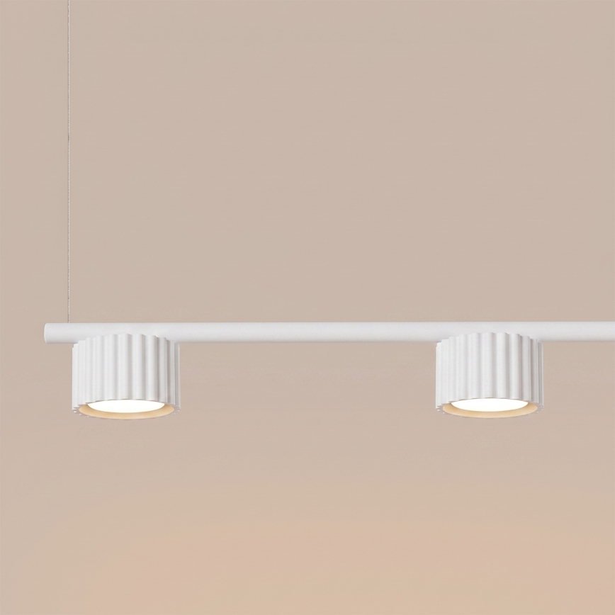Pendelleuchte AURA an Stahlseil 4xGX53/10W/230V weiß