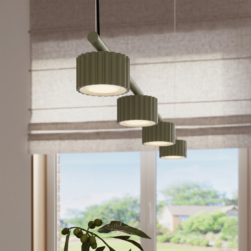 Pendelleuchte an Kabel AURA 4xGX53/10W/230V grün