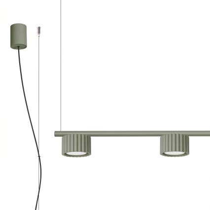 Pendelleuchte an Kabel AURA 4xGX53/10W/230V grün