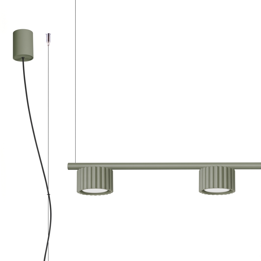 Pendelleuchte an Kabel AURA 4xGX53/10W/230V grün