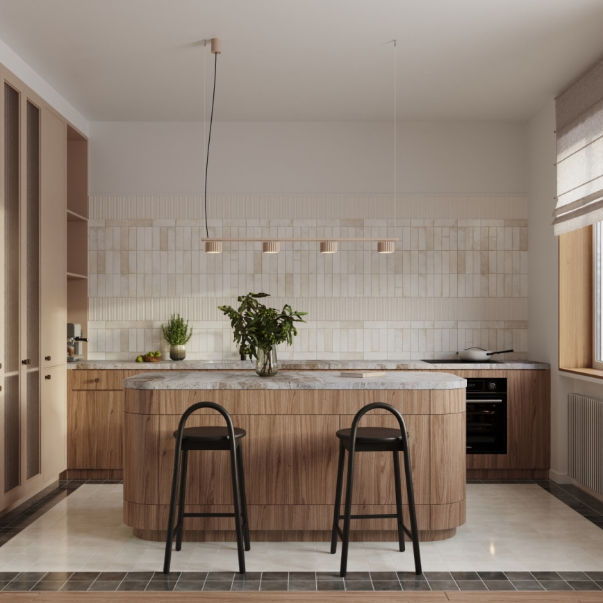 Pendelleuchte mit Seilaufhängung AURA 4xGX53/10W/230V taupe
