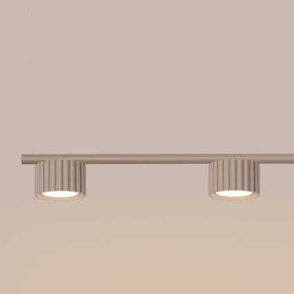 Pendelleuchte mit Seilaufhängung AURA 4xGX53/10W/230V taupe