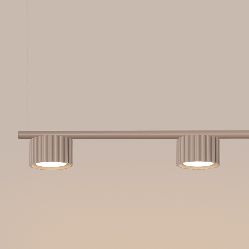 Pendelleuchte mit Seilaufhängung AURA 4xGX53/10W/230V taupe
