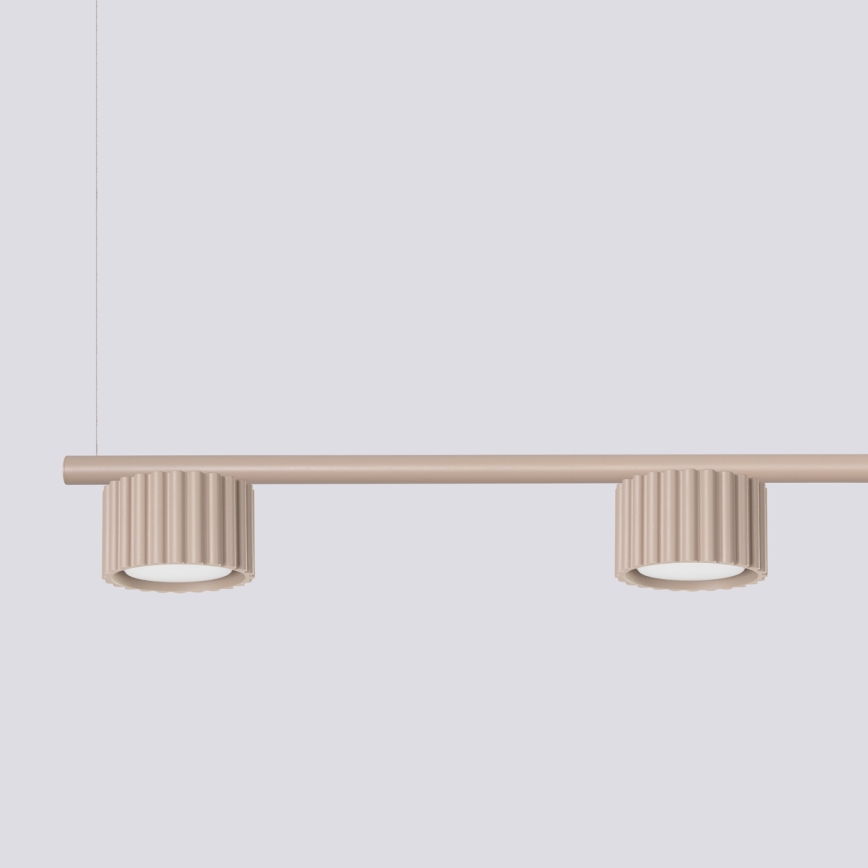 Pendelleuchte mit Seilaufhängung AURA 4xGX53/10W/230V taupe