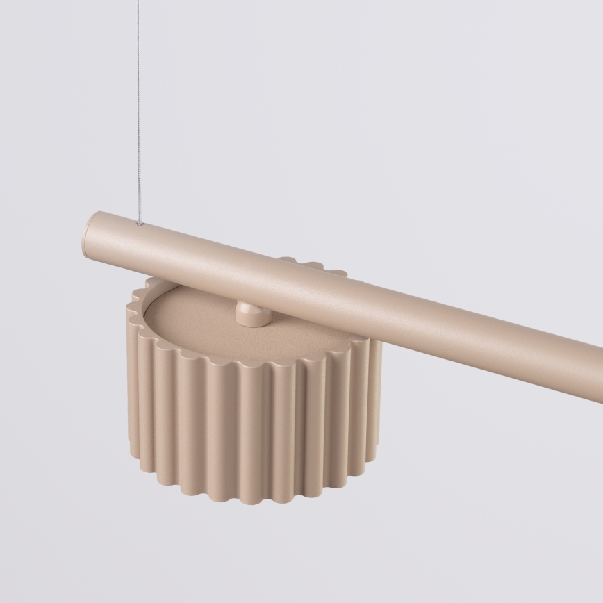 Pendelleuchte mit Seilaufhängung AURA 4xGX53/10W/230V taupe