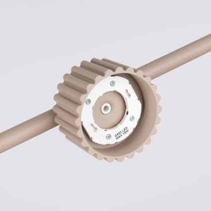 Pendelleuchte mit Seilaufhängung AURA 4xGX53/10W/230V taupe