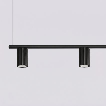 Pendelleuchte an Kabel KARBON 4xGU10/10W/230V schwarz