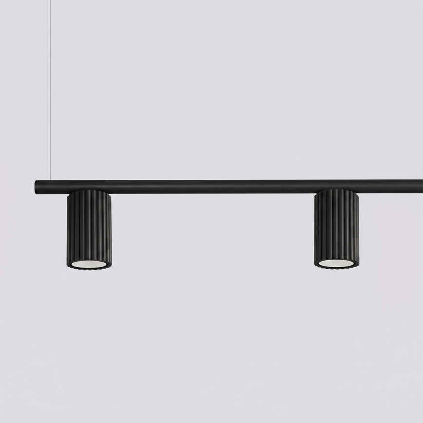 Pendelleuchte an Kabel KARBON 4xGU10/10W/230V schwarz