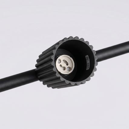 Pendelleuchte an Kabel KARBON 4xGU10/10W/230V schwarz