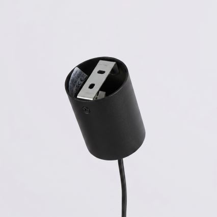 Pendelleuchte an Kabel KARBON 4xGU10/10W/230V schwarz