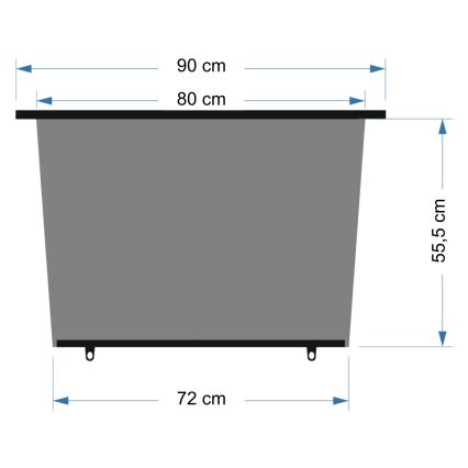 Sonnenrollo für die Heckscheibe eines Autos 90 cm schwarz