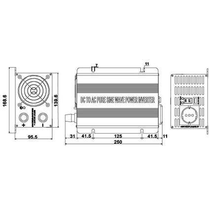 Spannungswandler 600W/24V/230V