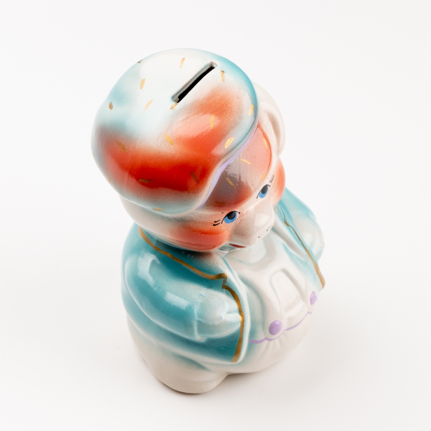 Sparschwein zyanblau