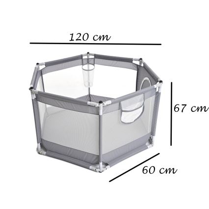 Spielplatz 120 cm grau