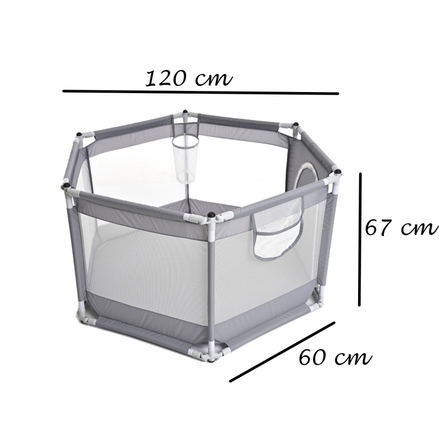 Spielplatz 120 cm grau