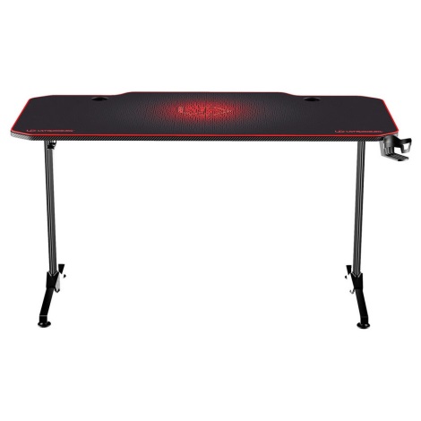 Spieltisch 140 x 66 cm schwarz/rot