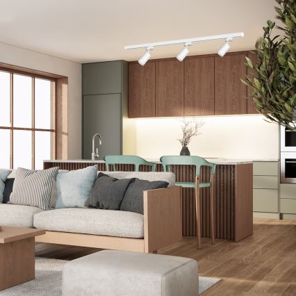 Spot für 1-phasiges Schienensystem PIPE 1xGU10/10W/230V, weiß