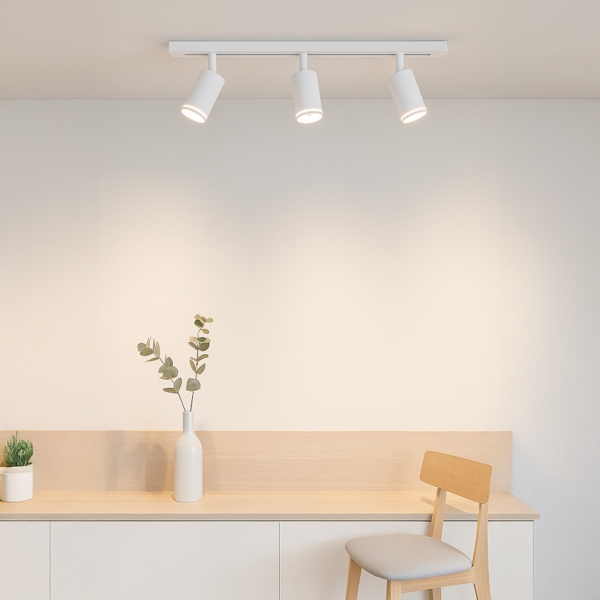 Spot im Schienensystem PIPE 3xGU10/10W/230V, weiß