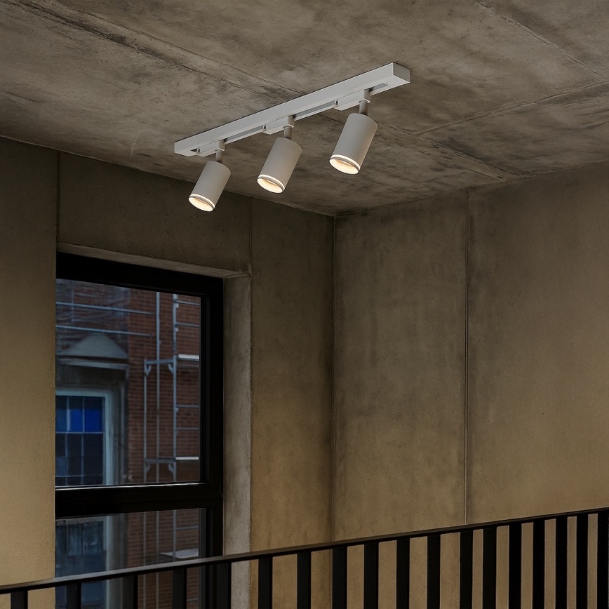 Spot im Schienensystem PIPE 3xGU10/10W/230V, weiß