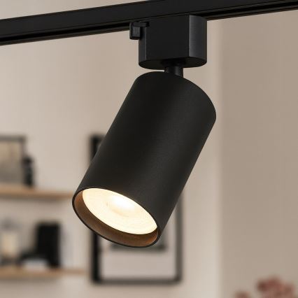 Spot-Leuchte für 1-phasiges Schienensystem TIGER 1xGU10/10W/230V schwarz