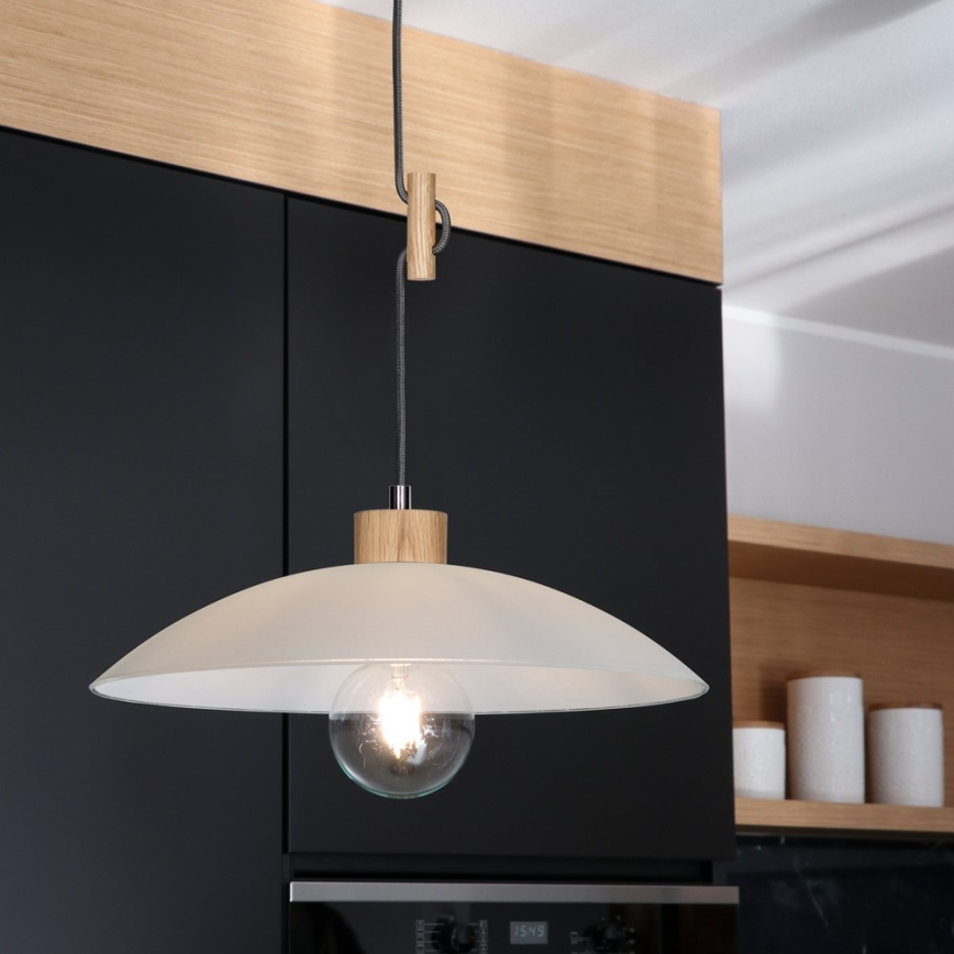 Hängeleuchte JONA 1xE27/60W/230V Eiche