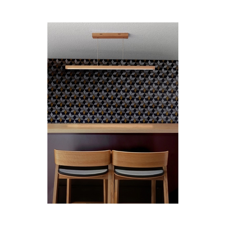 Dimmbare LED-Pendelleuchte an Kabel SMAL LED/12W/230V Eiche