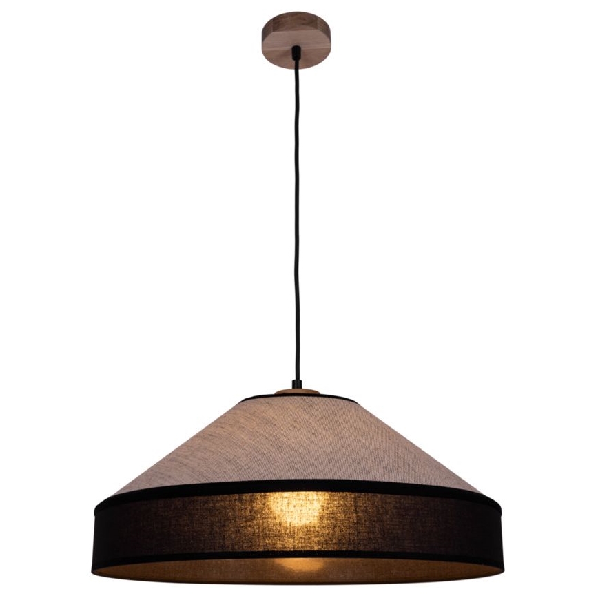 Hängeleuchte an Schnur AMIGO 1xE27/60W/230V Eiche – FSC-zertifiziert
